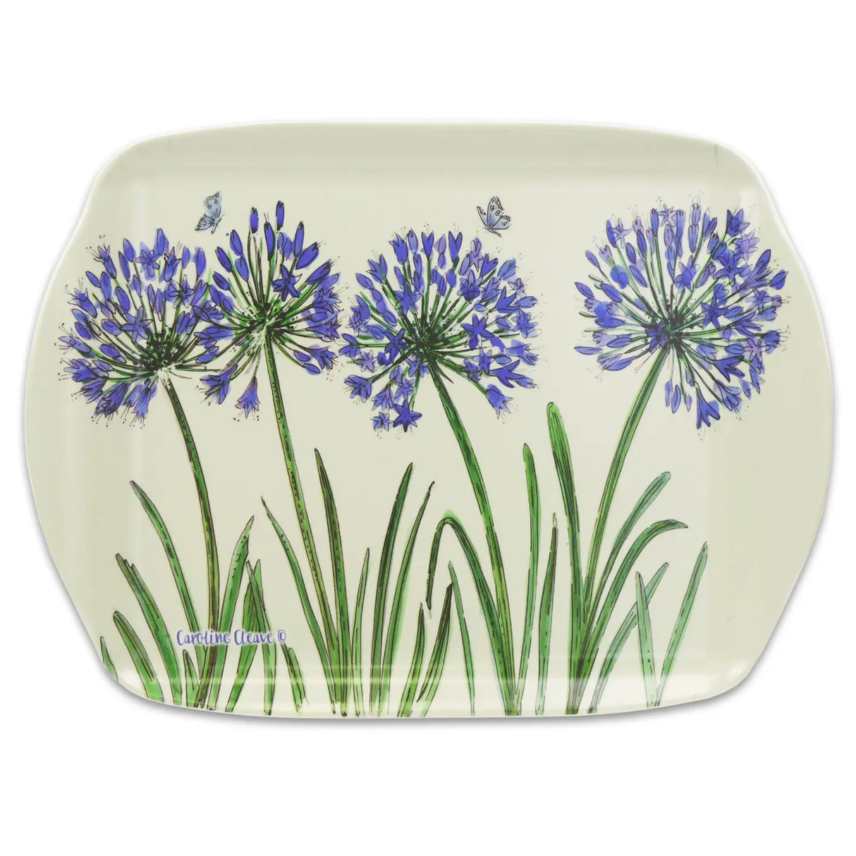 Agapanthus medium tray by Caroline Cleave