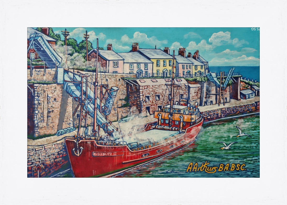 "Kugleblitz II in Charlestown Harbour" by Alan Arthurs (com)