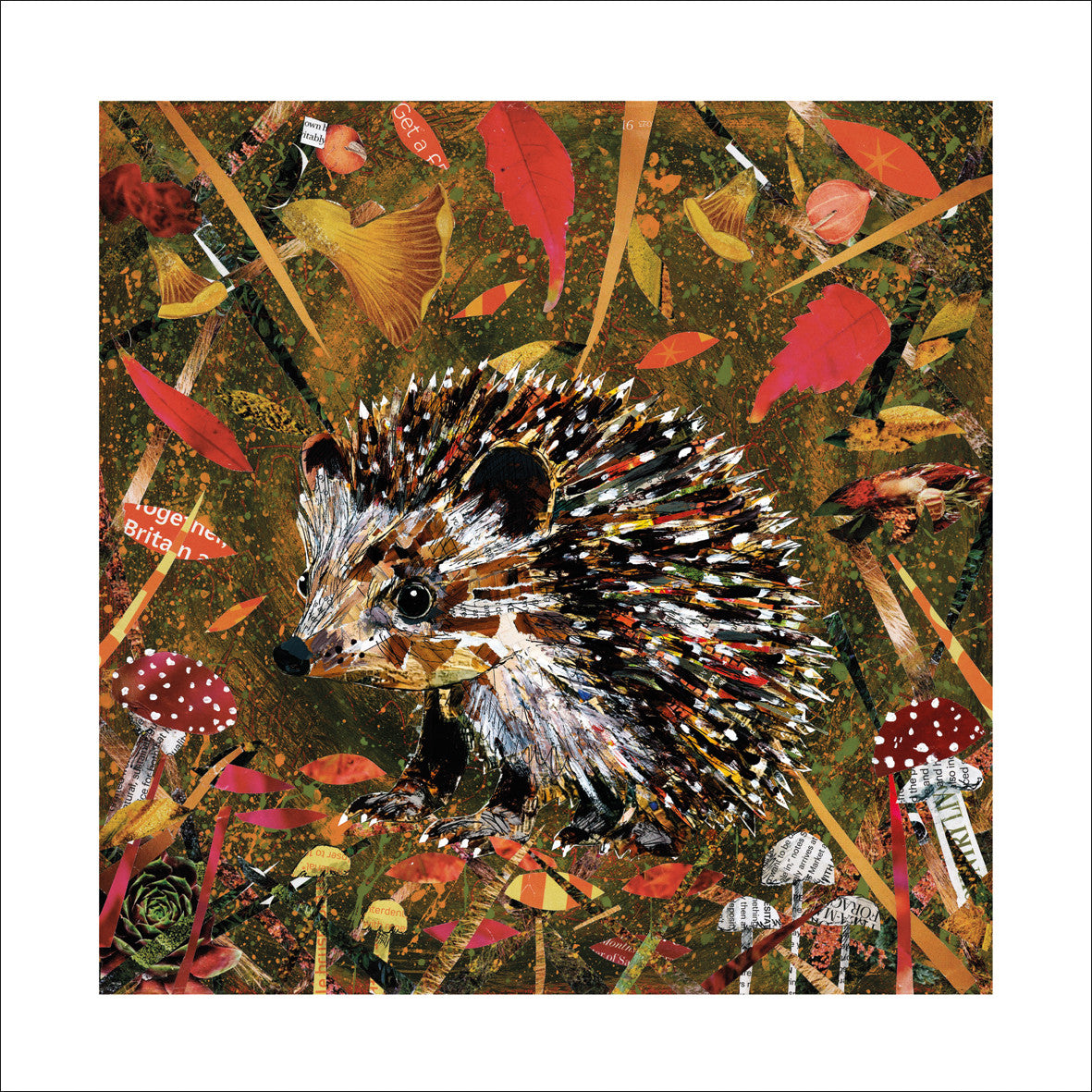 "Autumn Forage" card by Adam James Severn