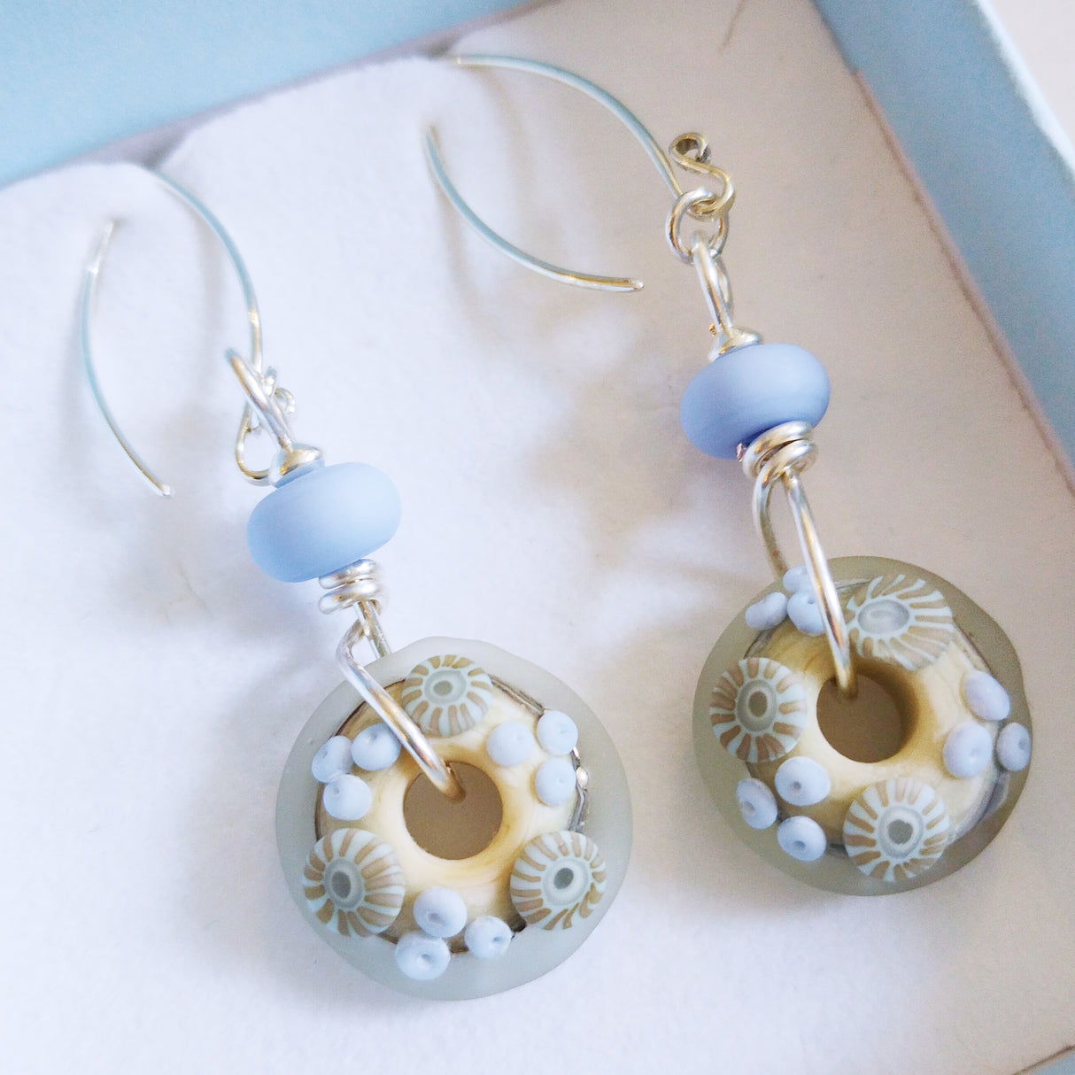 Sea Spray Disc earrings