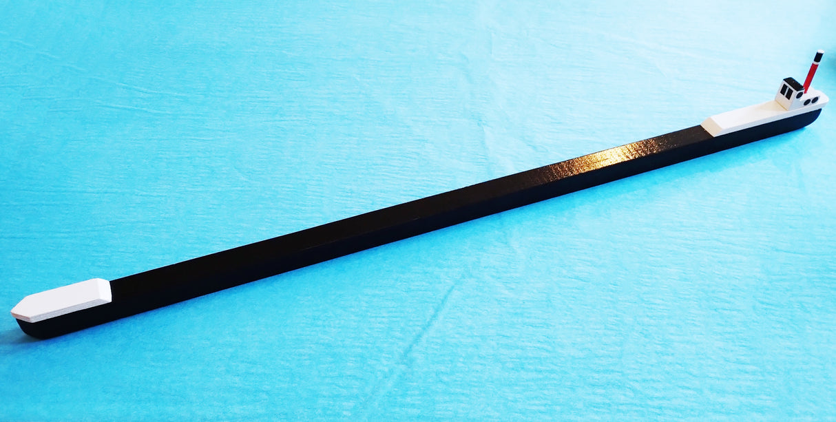 Black long fishing boat by David Fry (COM)