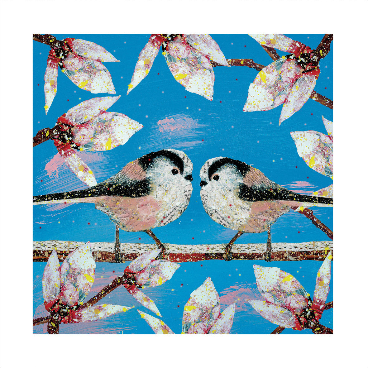 "Blue Sky, Long-tailed Tits"" card by Adam James Severn