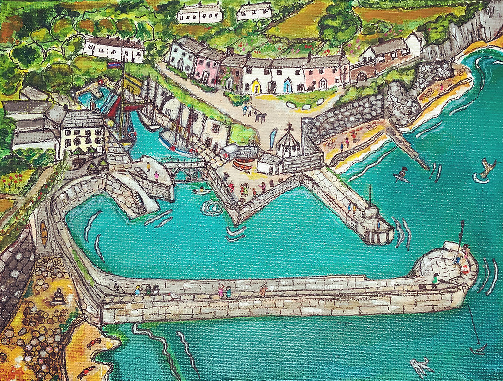 "Charlestown Harbour" print by Claire London (COM)