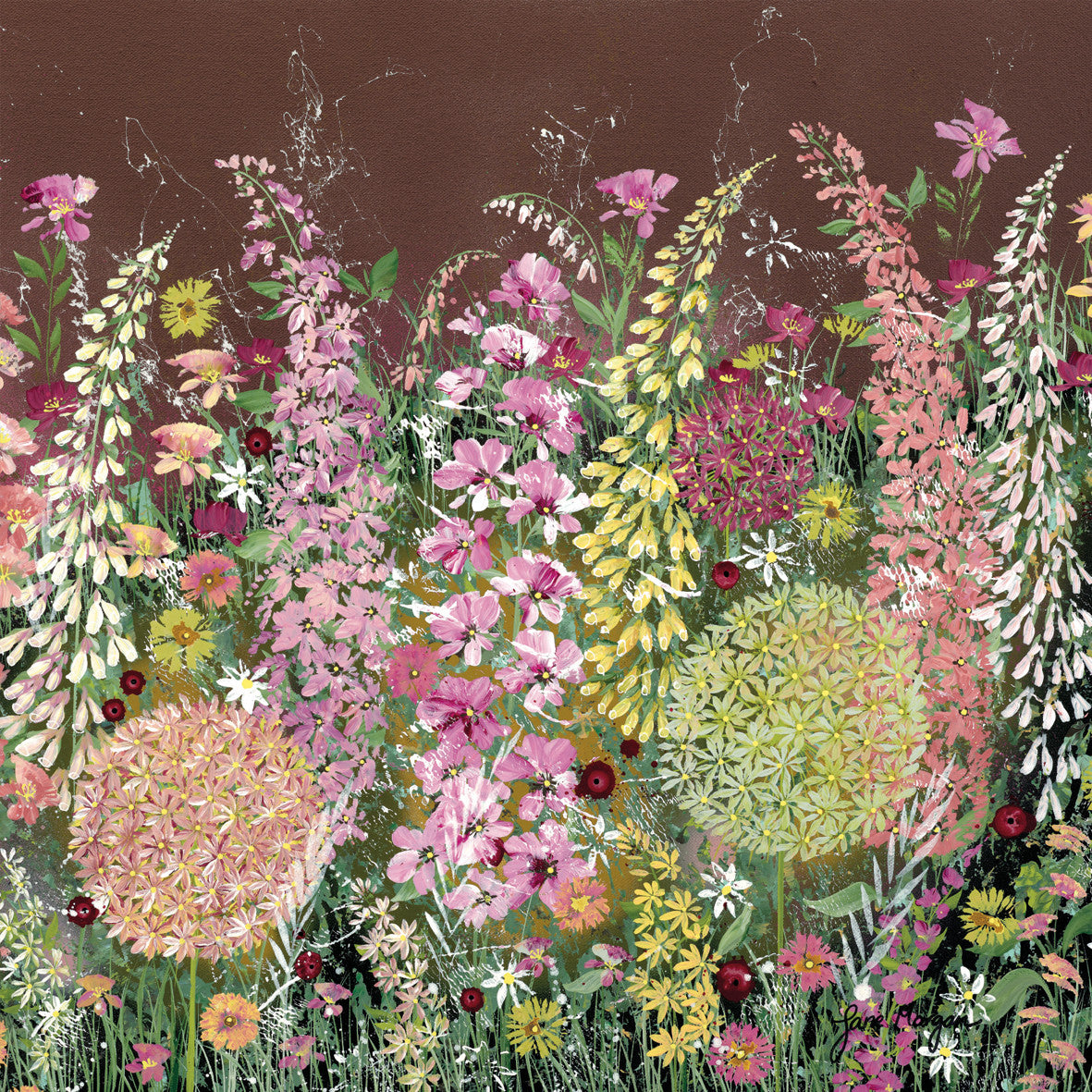 "Copper Lights" card by Jane Morgan