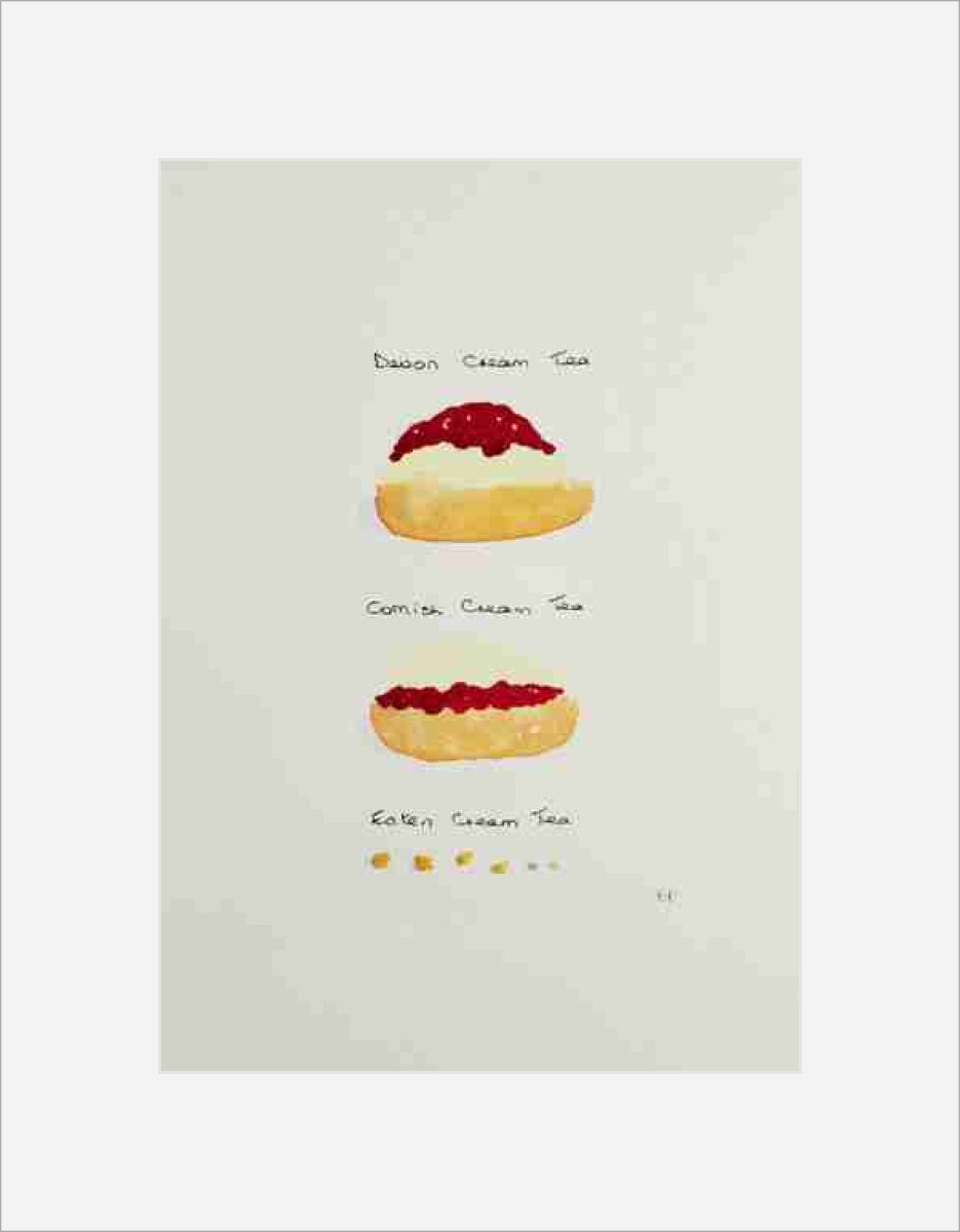 Cream Tea original watercolour paintings by Barbara Powell