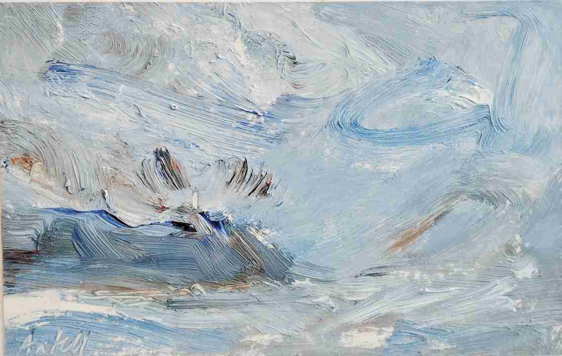 Rough Seas by David Axtell, original painting (com)