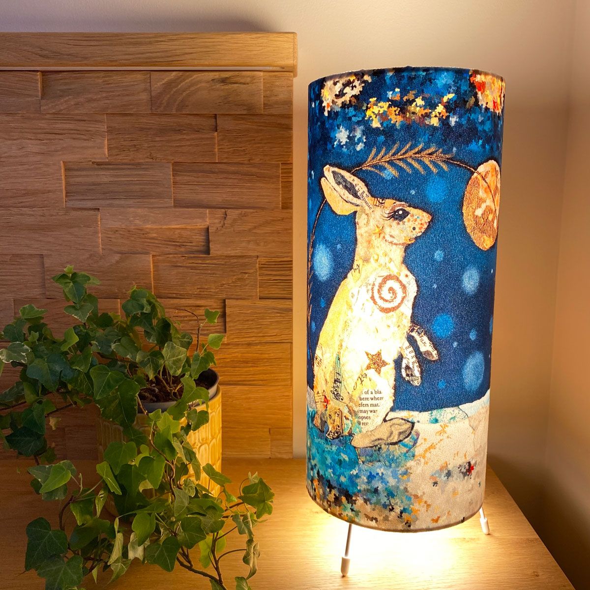 Luna Hare Cylinder Lamp by Dawn Maciocia