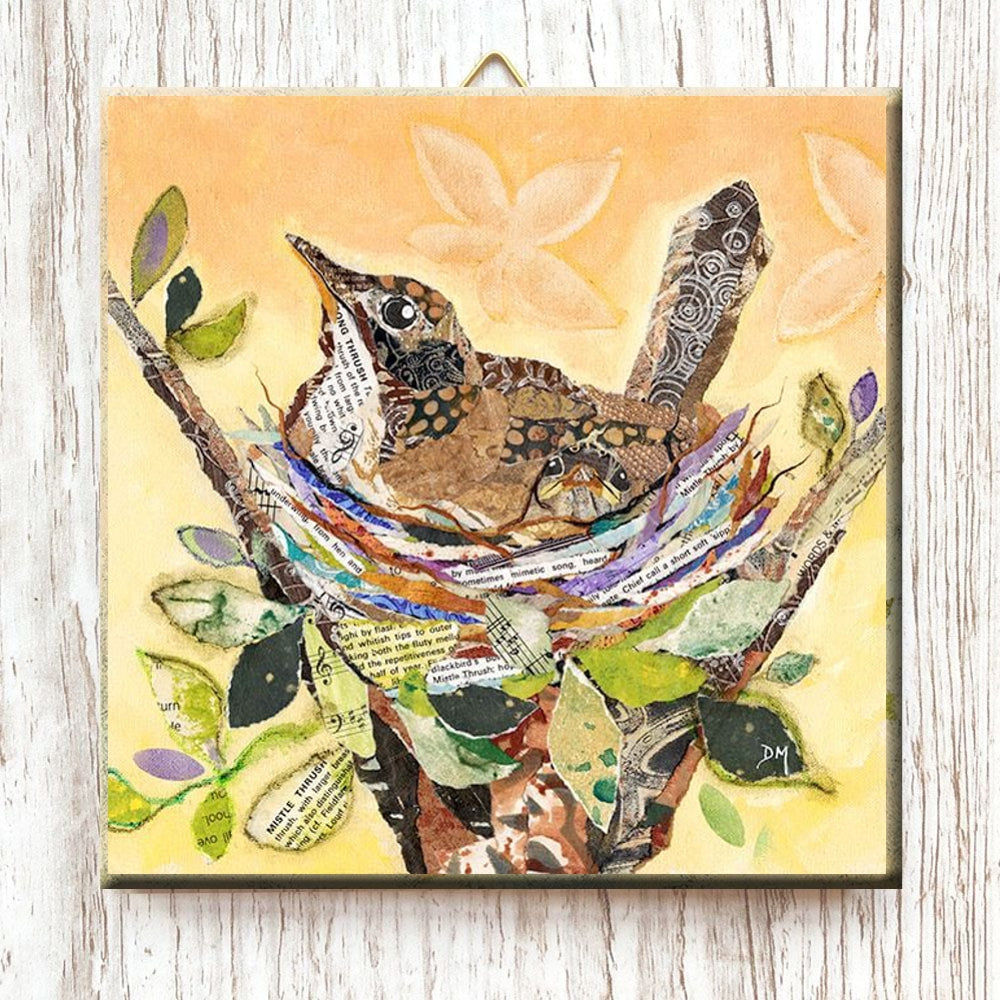 "Peek-a-Boo" mini ceramic tile
