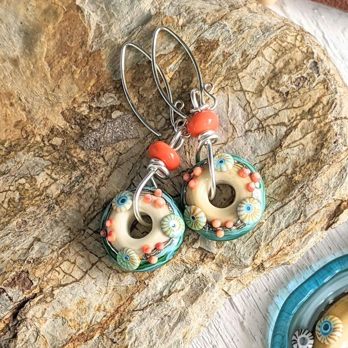 Sand & Sea Disc earrings