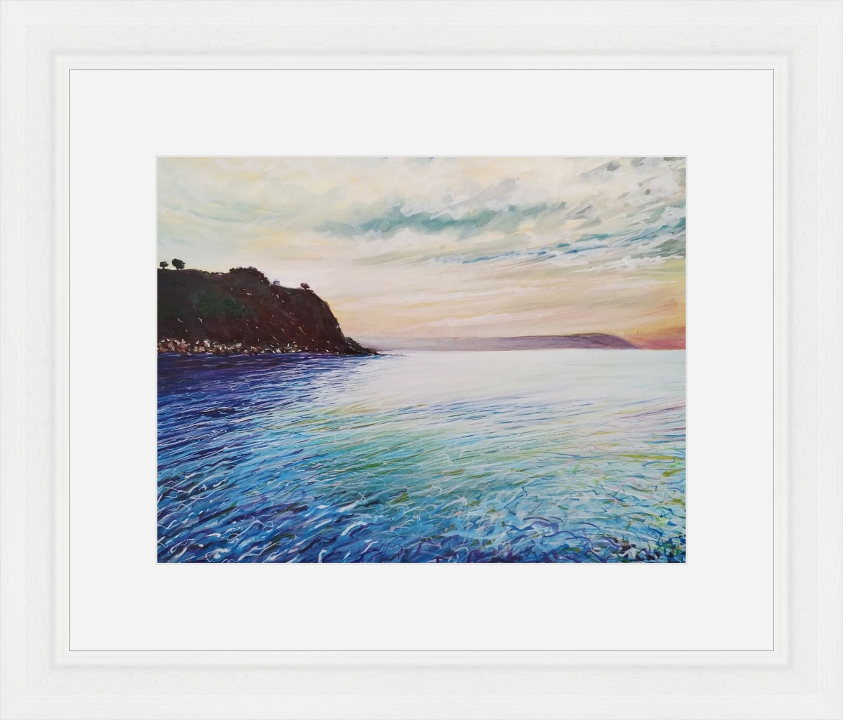 Early Morning, Charlestown, original painting by Liz Hackney.