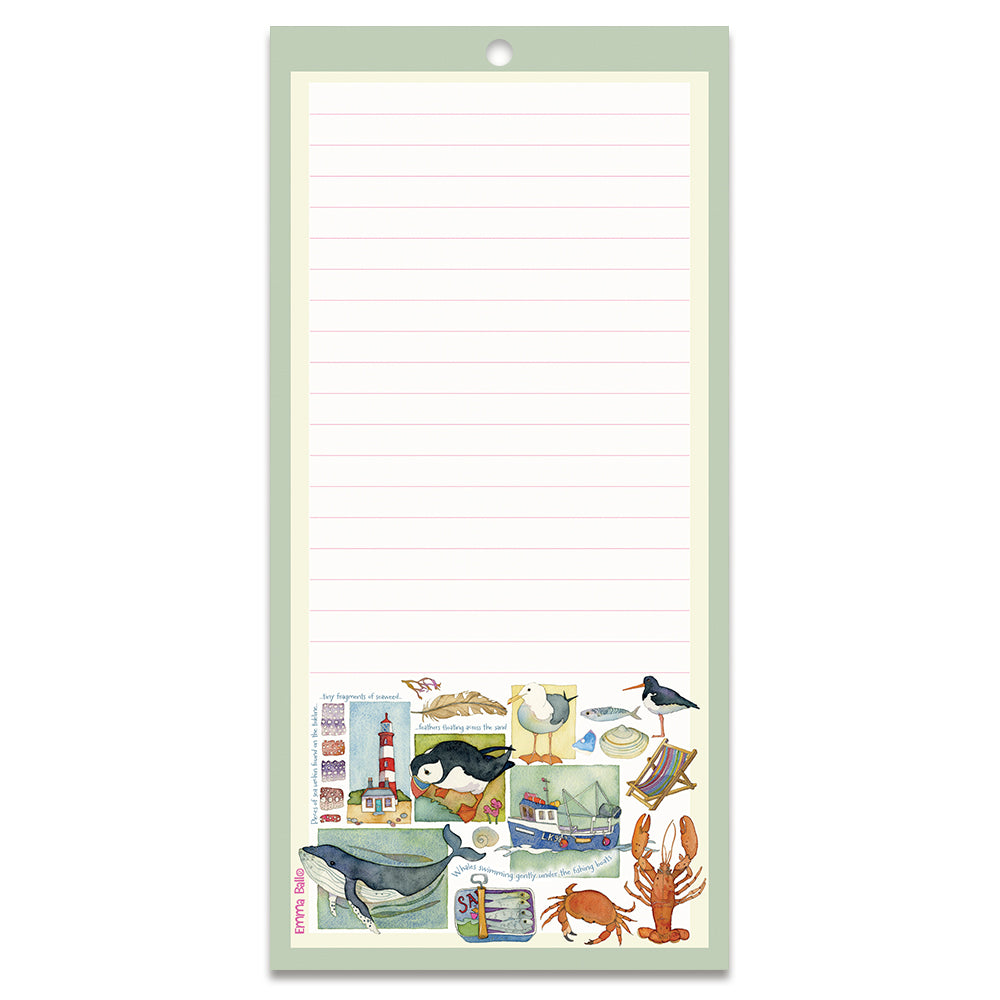Coastal Pieces magnetic notepad by Emma Ball
