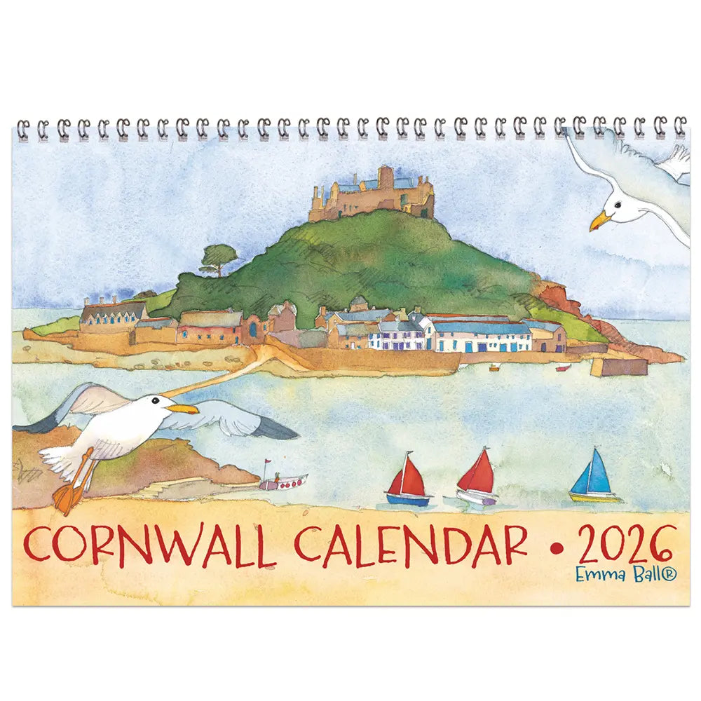 Cornwall Calendar 2026 by Emma Ball