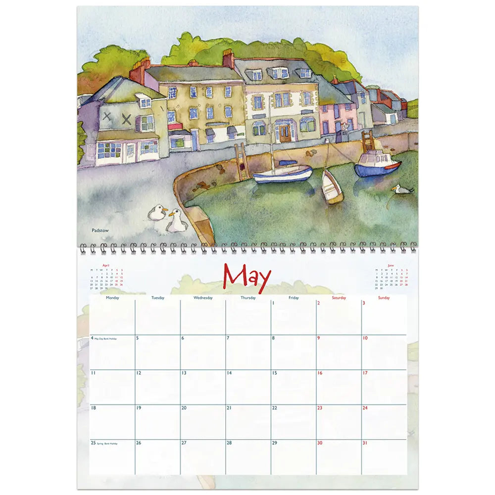 Cornwall Calendar 2026 by Emma Ball