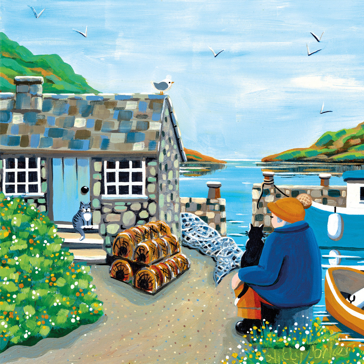"Fisherman's Friends" card by Nikky Corker