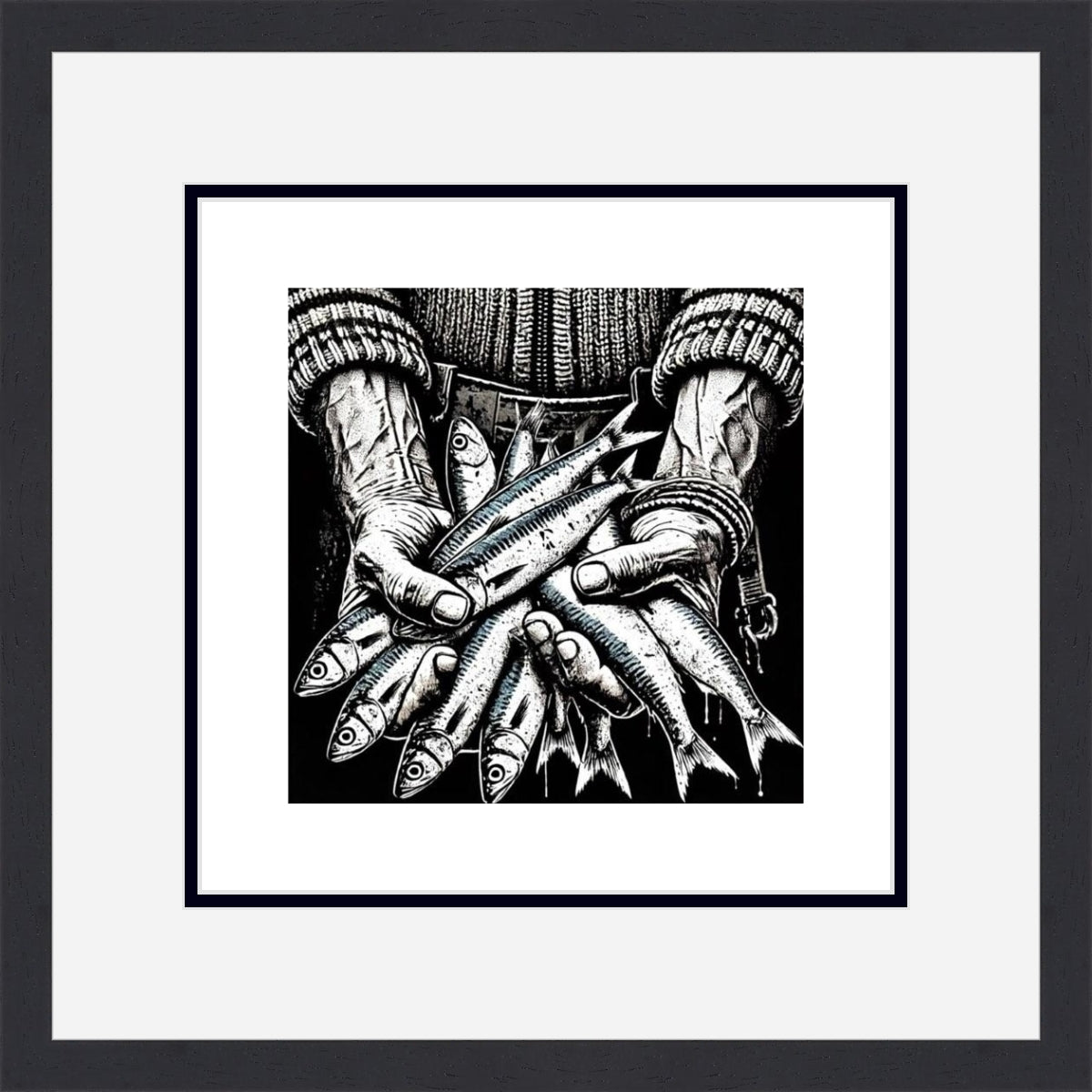 "Fisherman's Treasure" limited edition signature embossed print by Heidi Marice