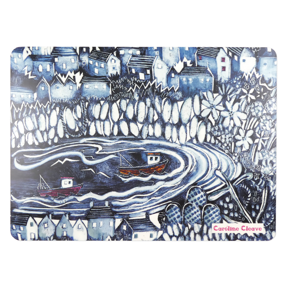 Fishing Village Placemat by Caroline Cleave