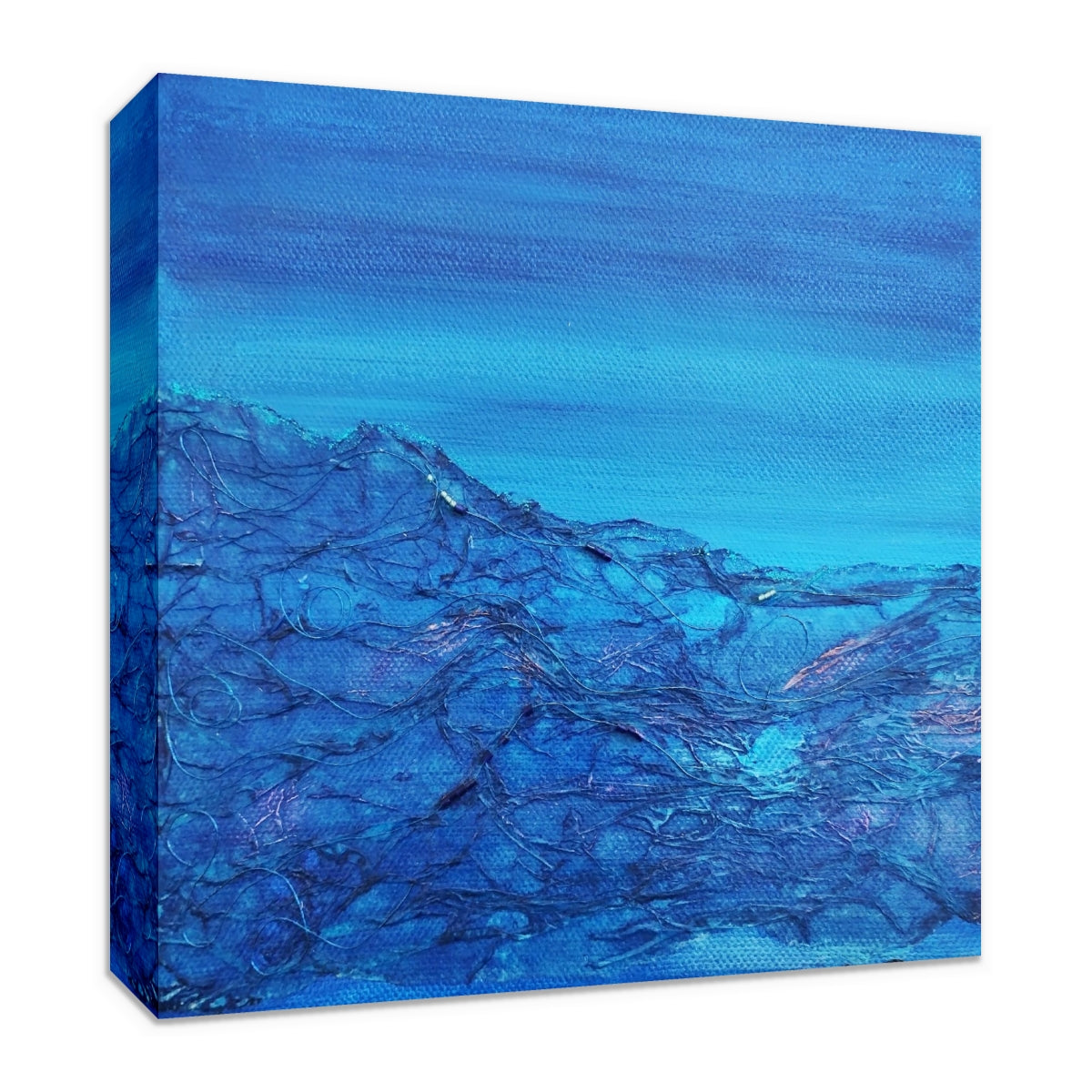 "Flotsam III" mixed media canvas by Linda Flynn