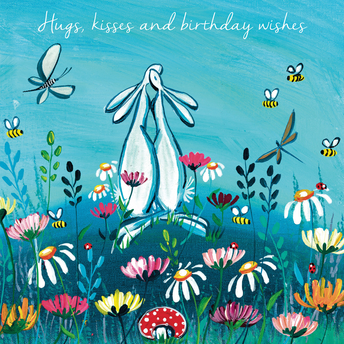 "Hugs, Kisses and Birthday Wishes" Kate Andrew card
