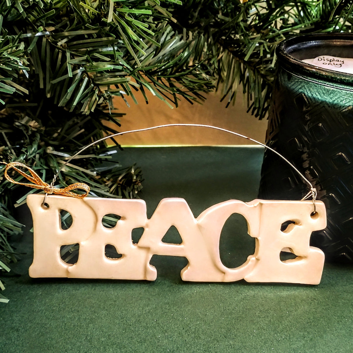 "Peace" ceramic decoration