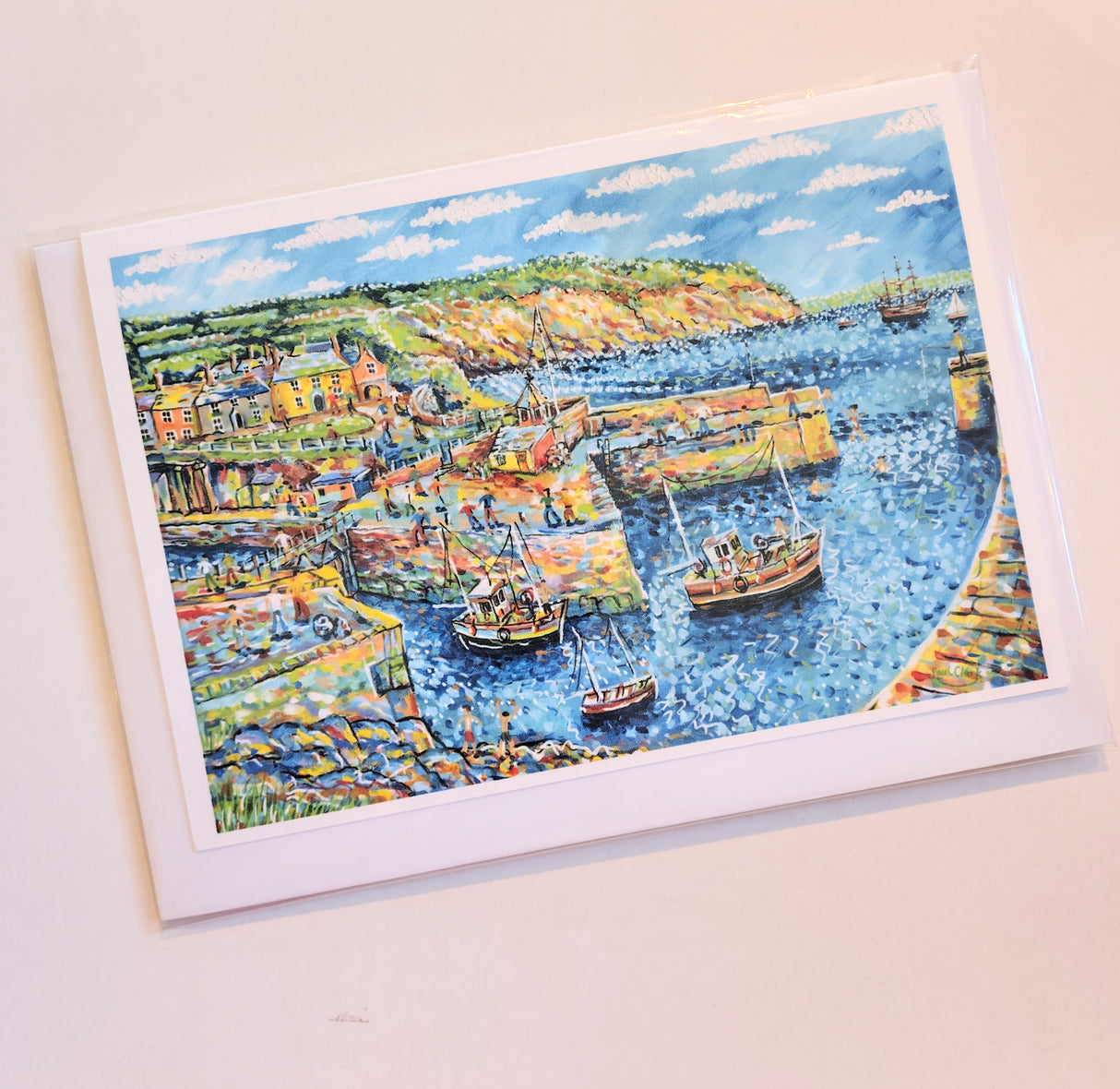 Charlestown Harbour large card by Paul Clark