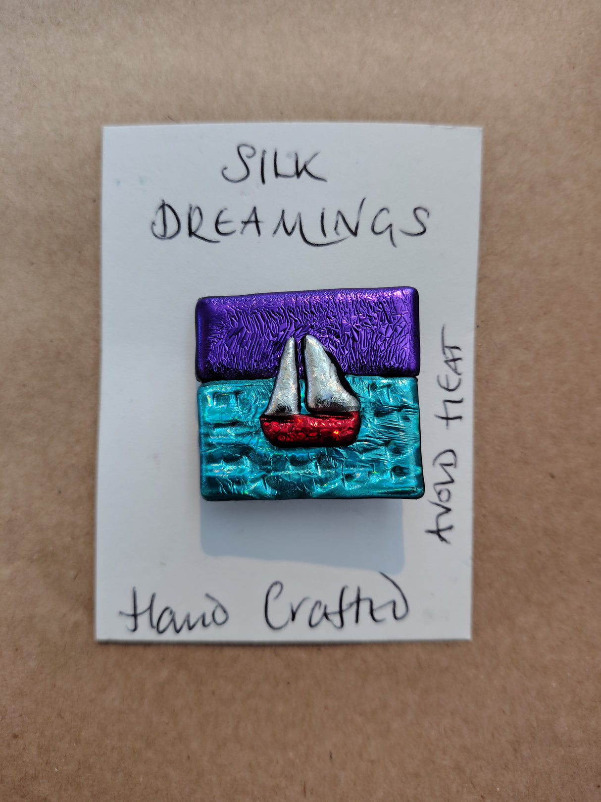 Silk Dreamings yacht brooch
