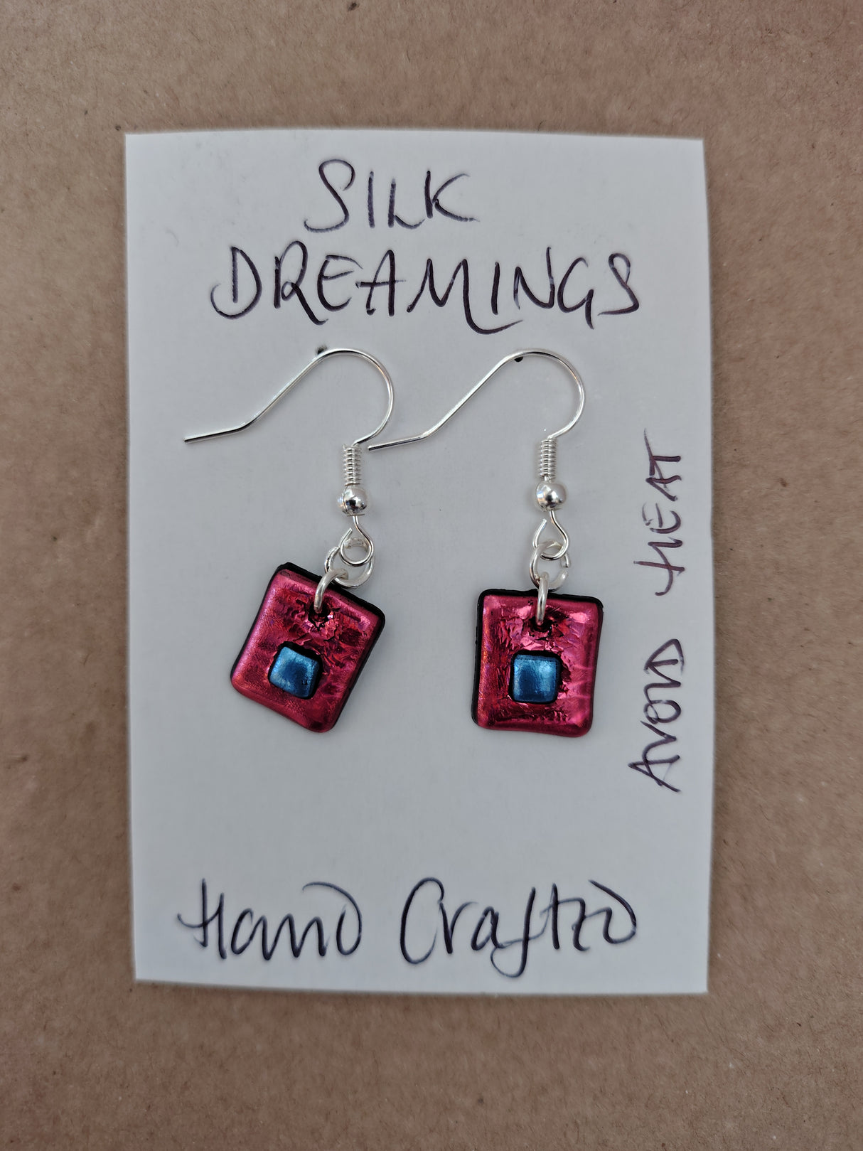 Silk Dreamings drop earrings.