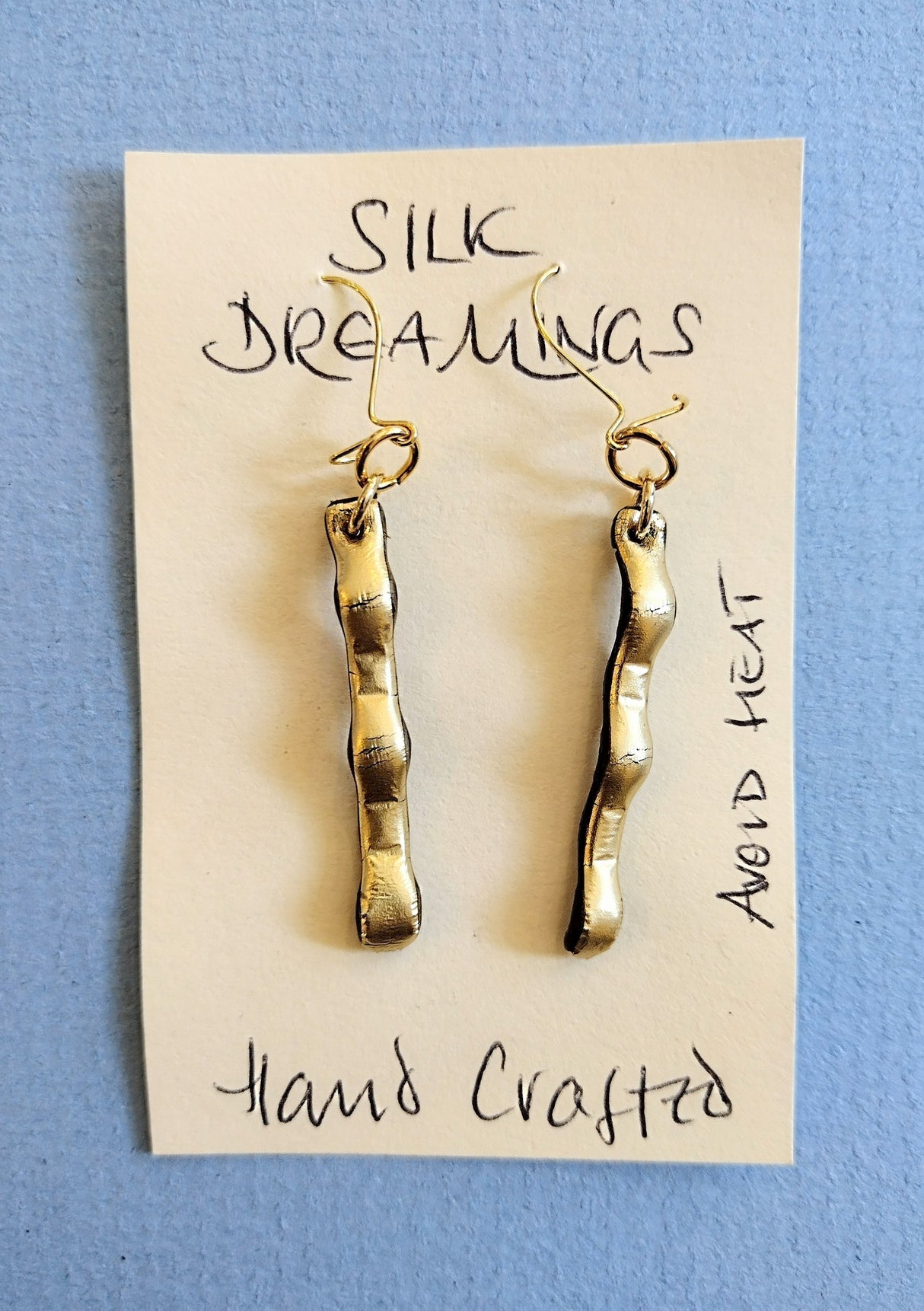 Silk Dreamings drop earrings.