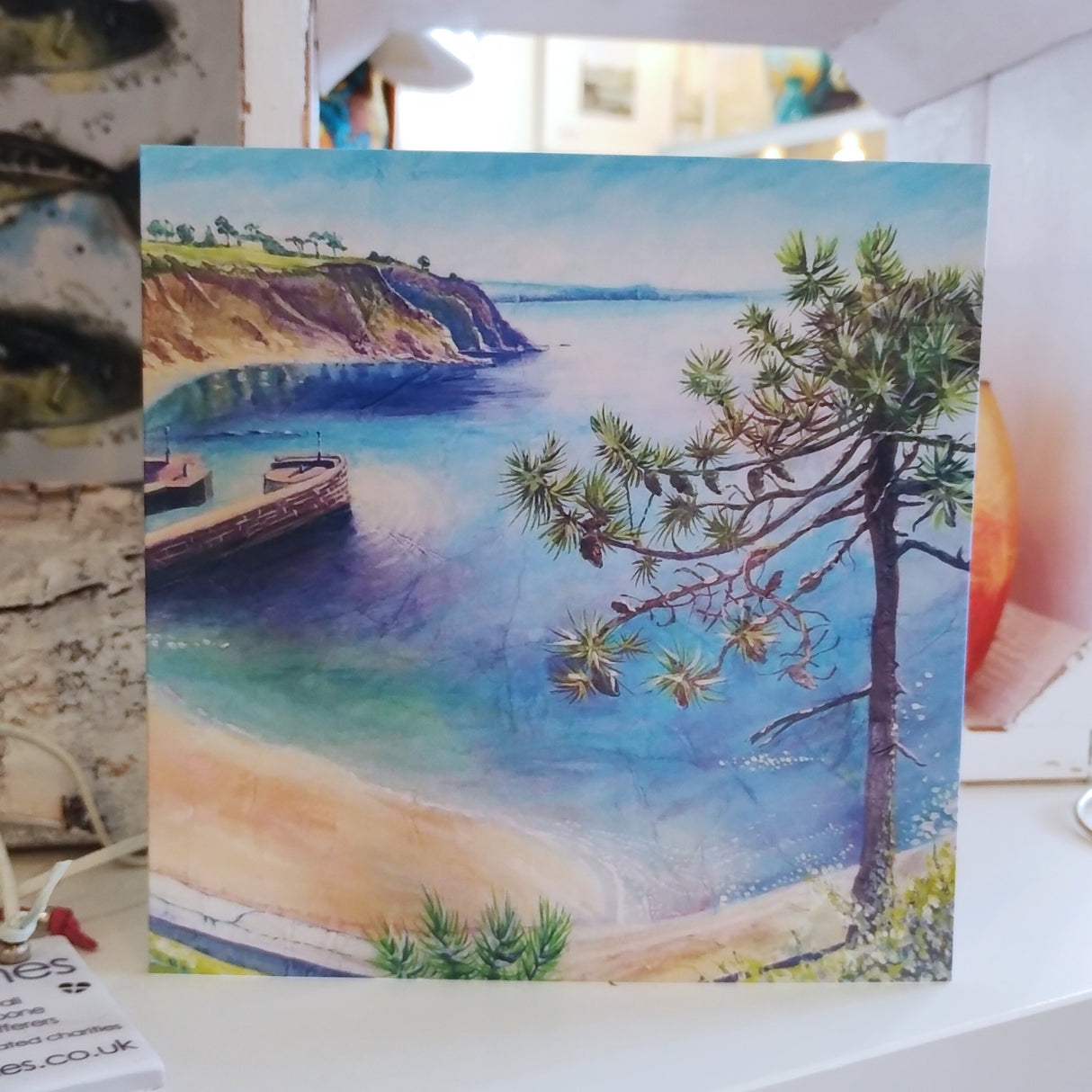 The Lonely Pine Tree card by Liz Hackney