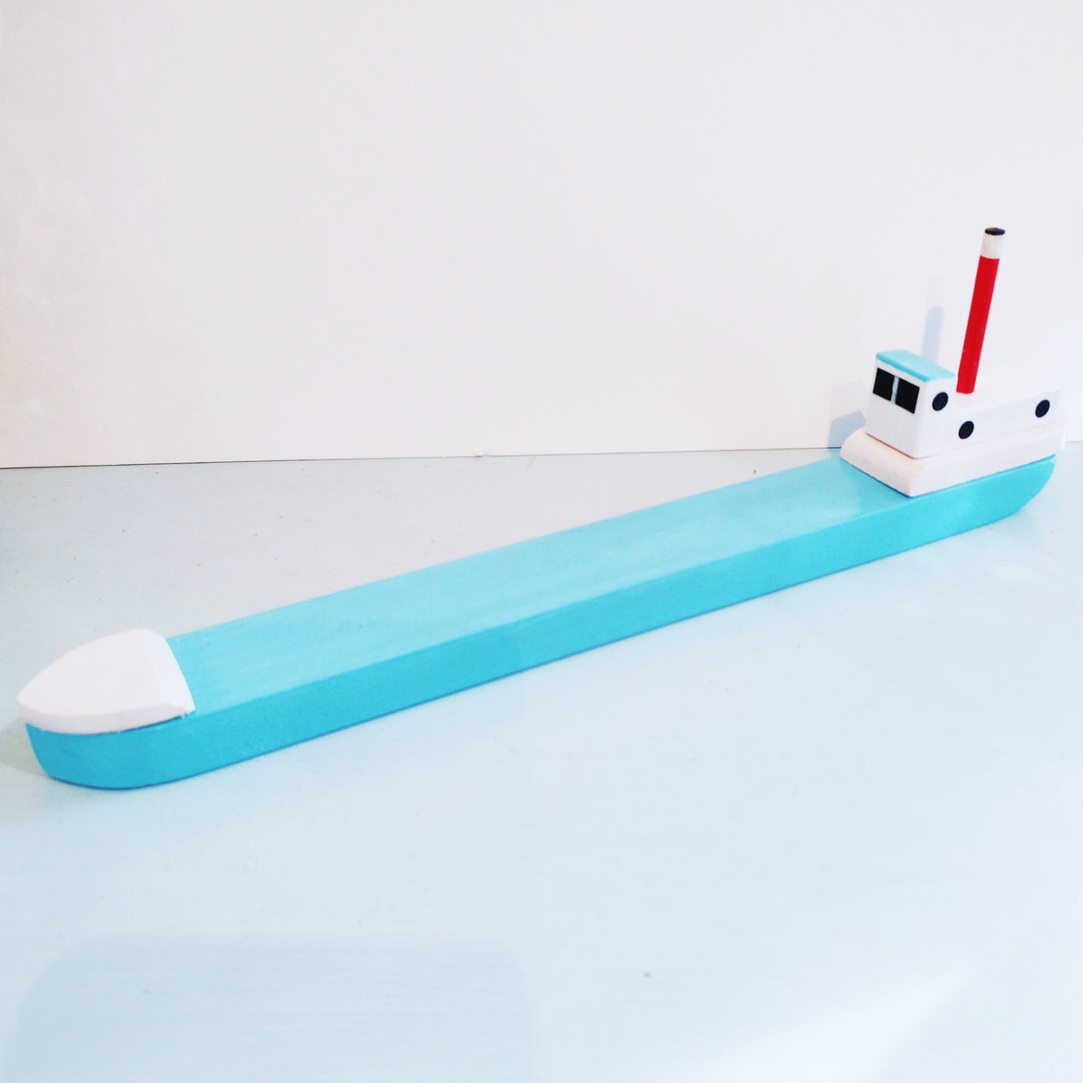 Medium Light Blue fishing boat by David Fry (COM)