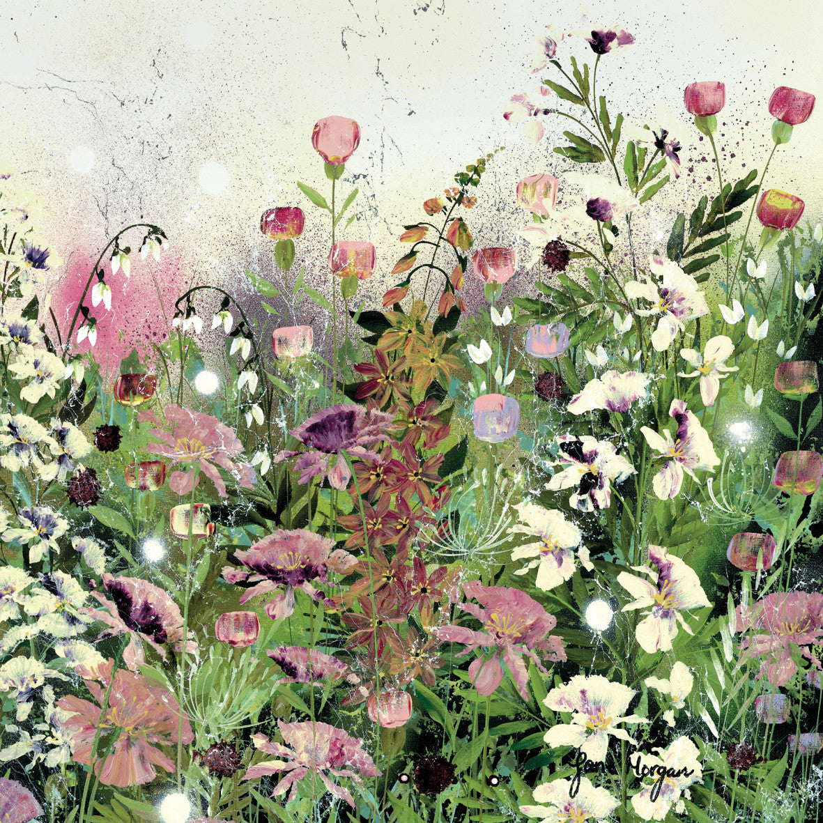 "Misty Purple" card by Jane Morgan