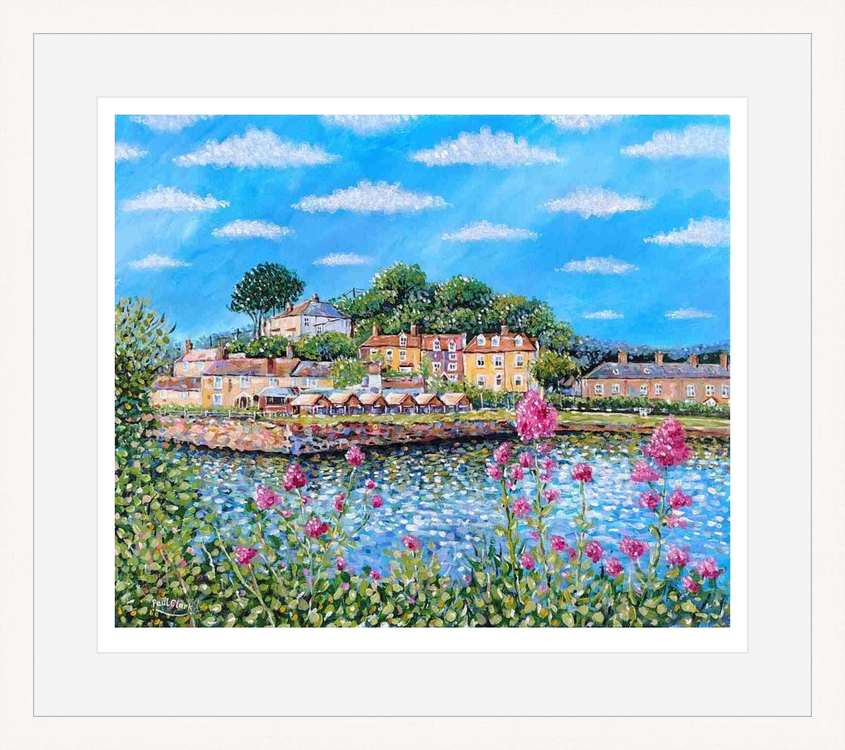 Summer Flowers at Pentewan print by Paul Clark