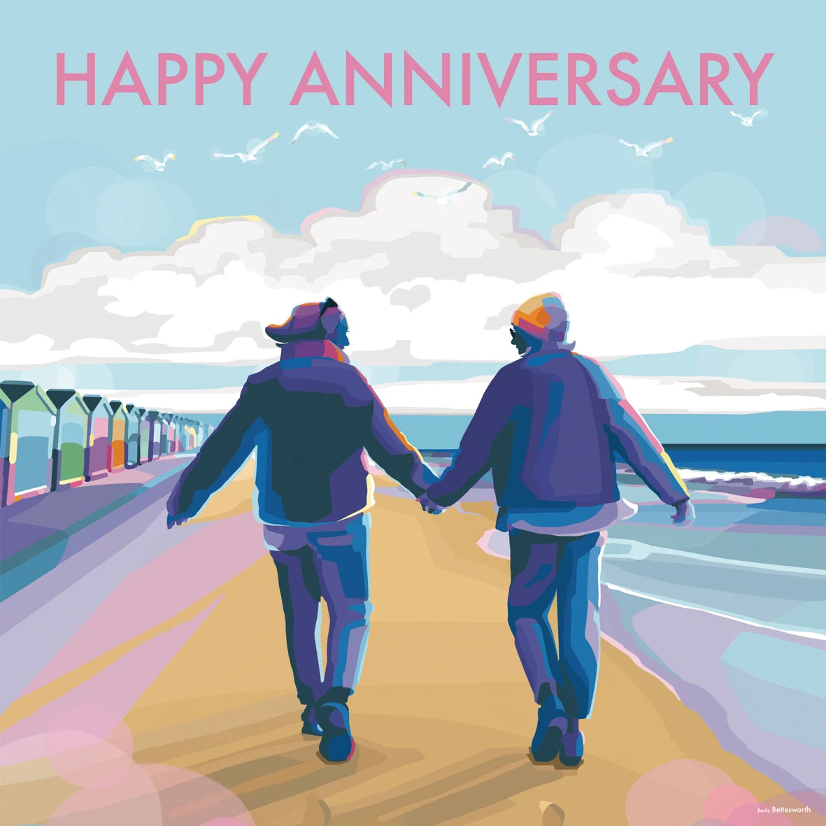 "Real Love" anniversary card by Becky Bettesworth