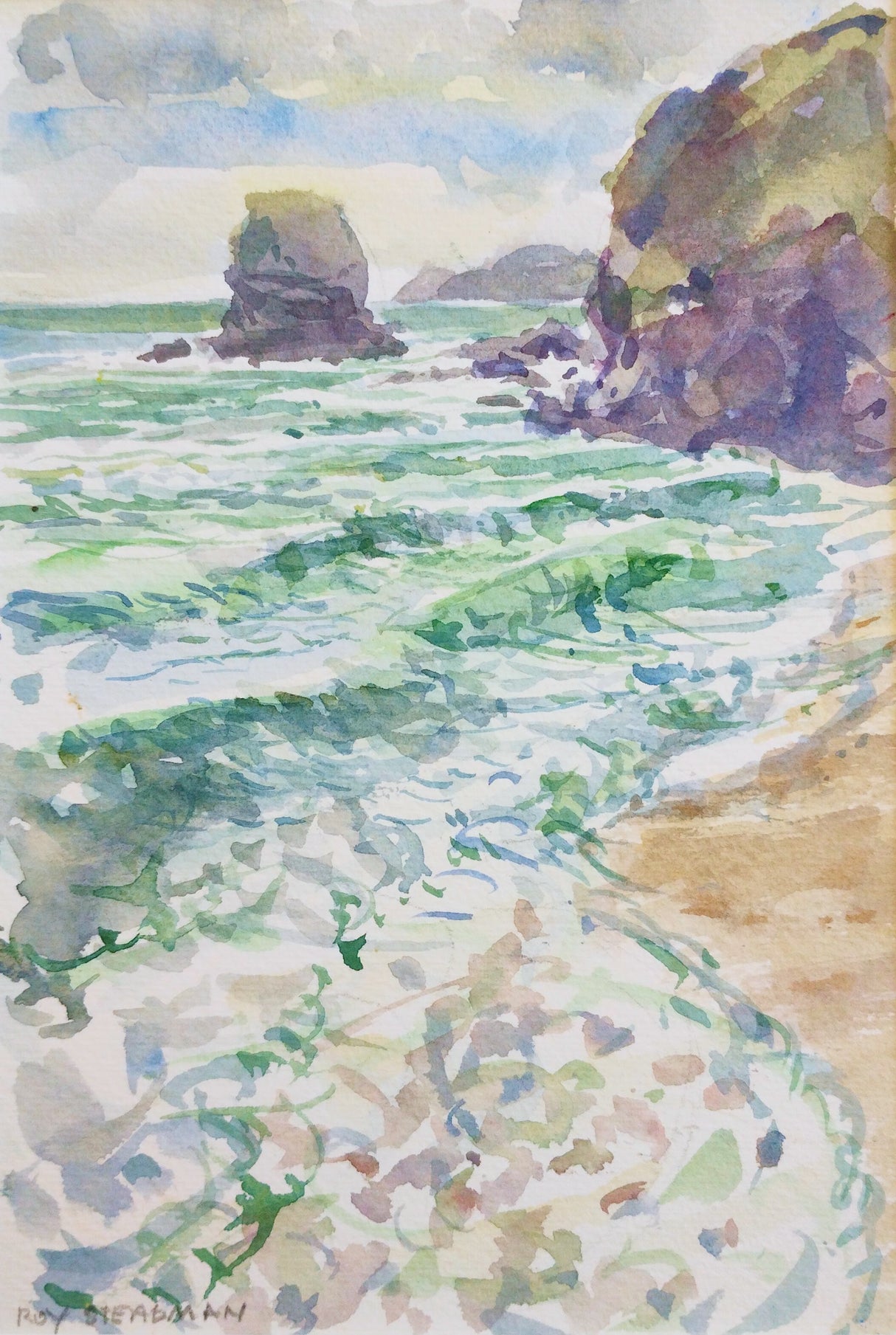 "Tides Coming In At Gull Rock" by Roy Steadman