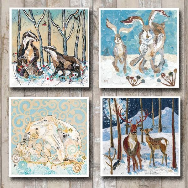 Pack of 8 Snowy Christmas cards