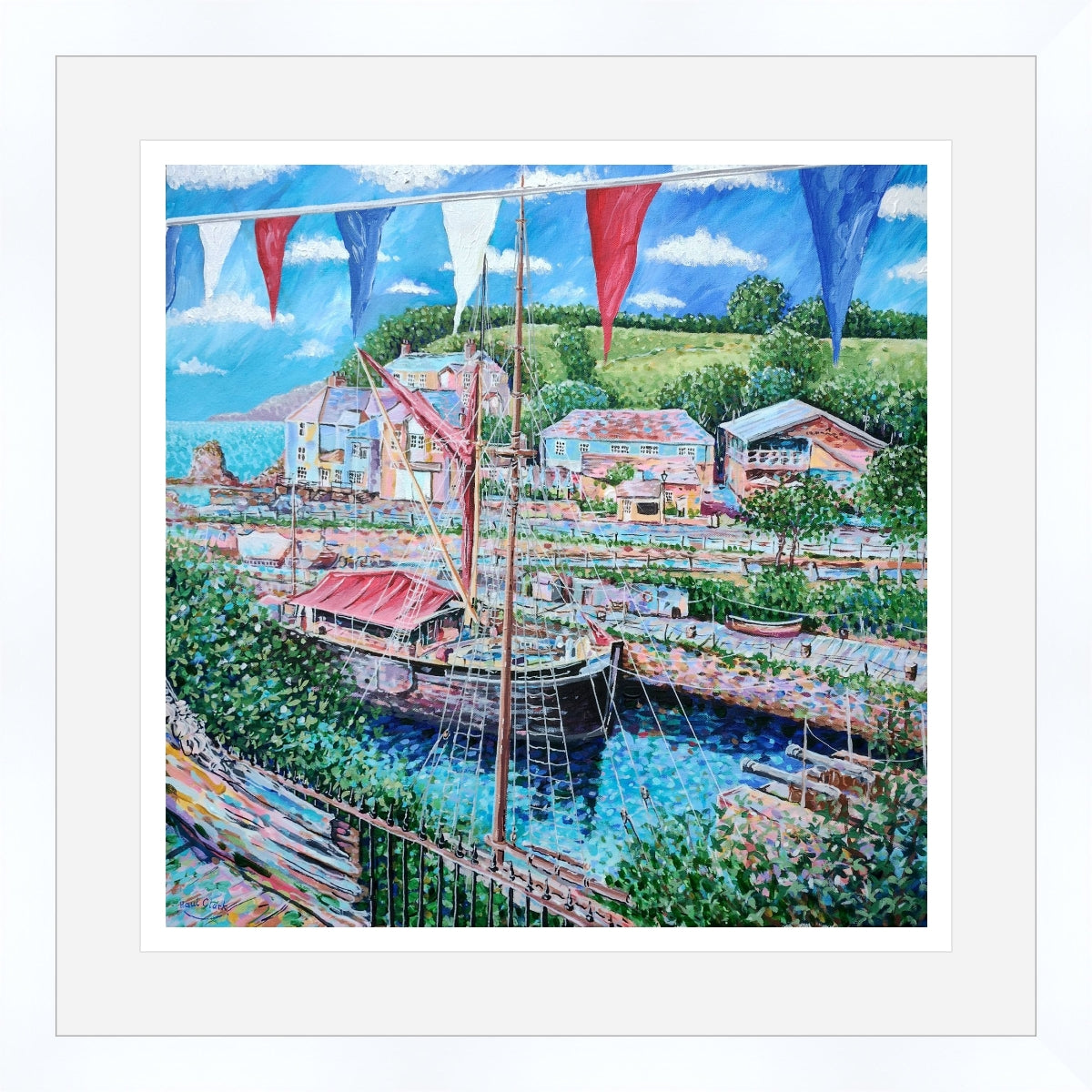 The 2024 Static Flag Ship, The Lady Daphne, print by Paul Clark