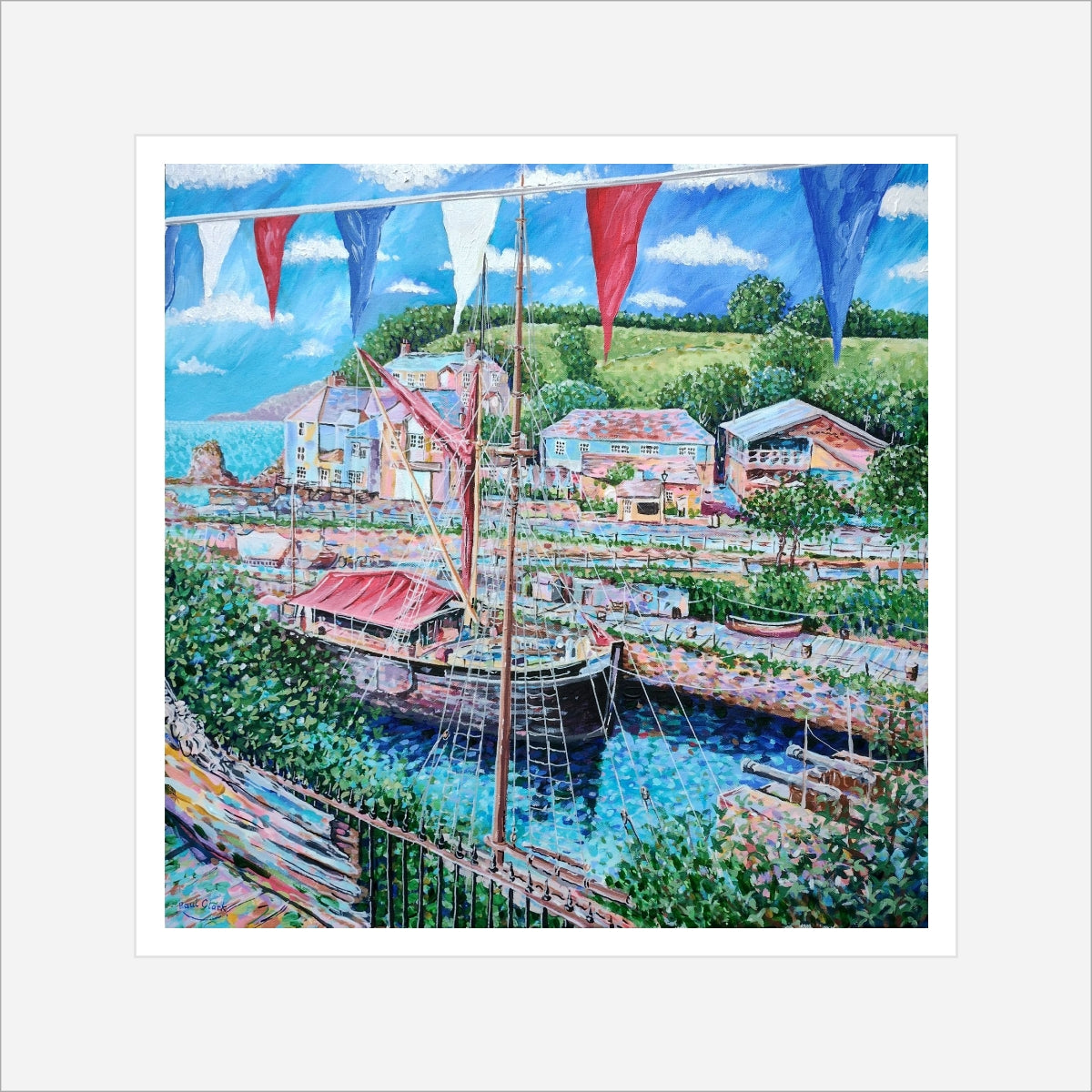 The 2024 Static Flag Ship, The Lady Daphne, print by Paul Clark