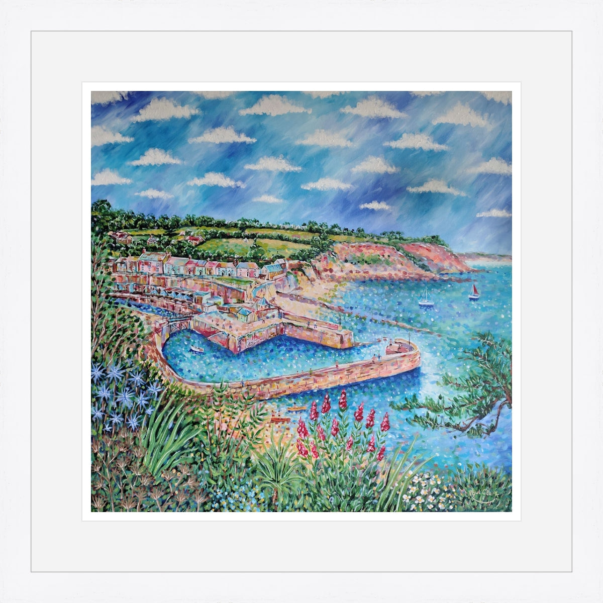 Summer Flowers, Charlestown, print by Paul Clark