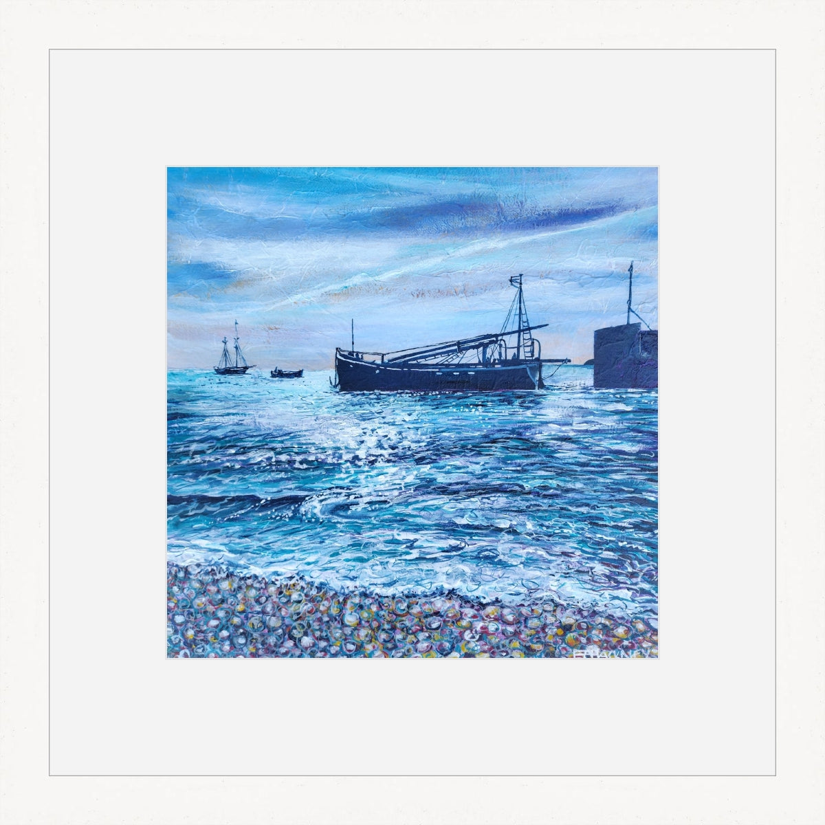 “The Lady Daphne Leaves Charlestown" print by Liz Hackney