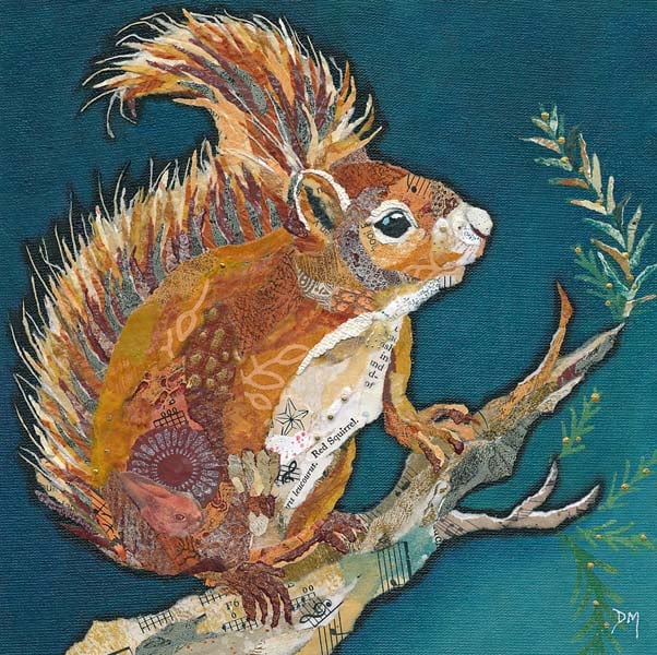 "Wee Red Squirrel" print by Dawn Maciocia