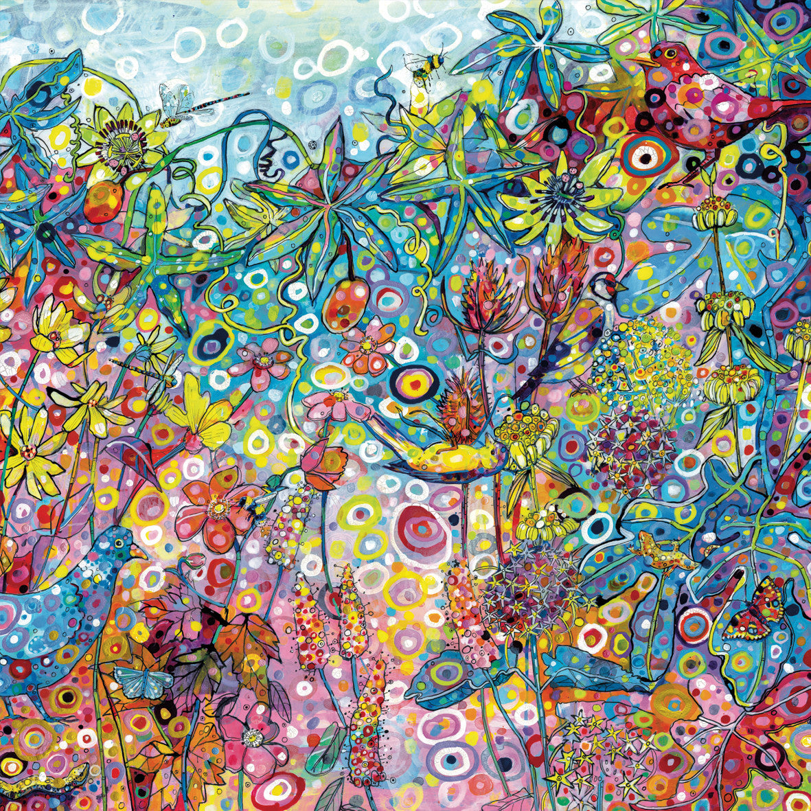 Sally Rich Puzzle 1000 Pezzi - Papaveri, Quadro Colorato - 2
