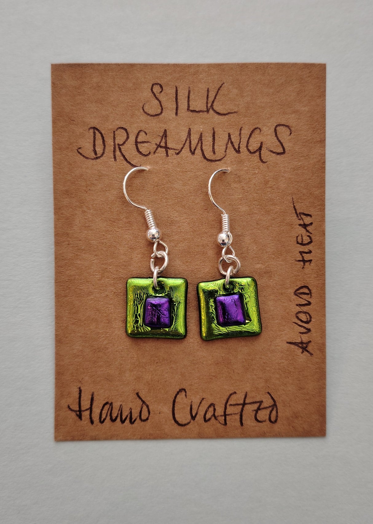 Silk Dreamings drop earrings.