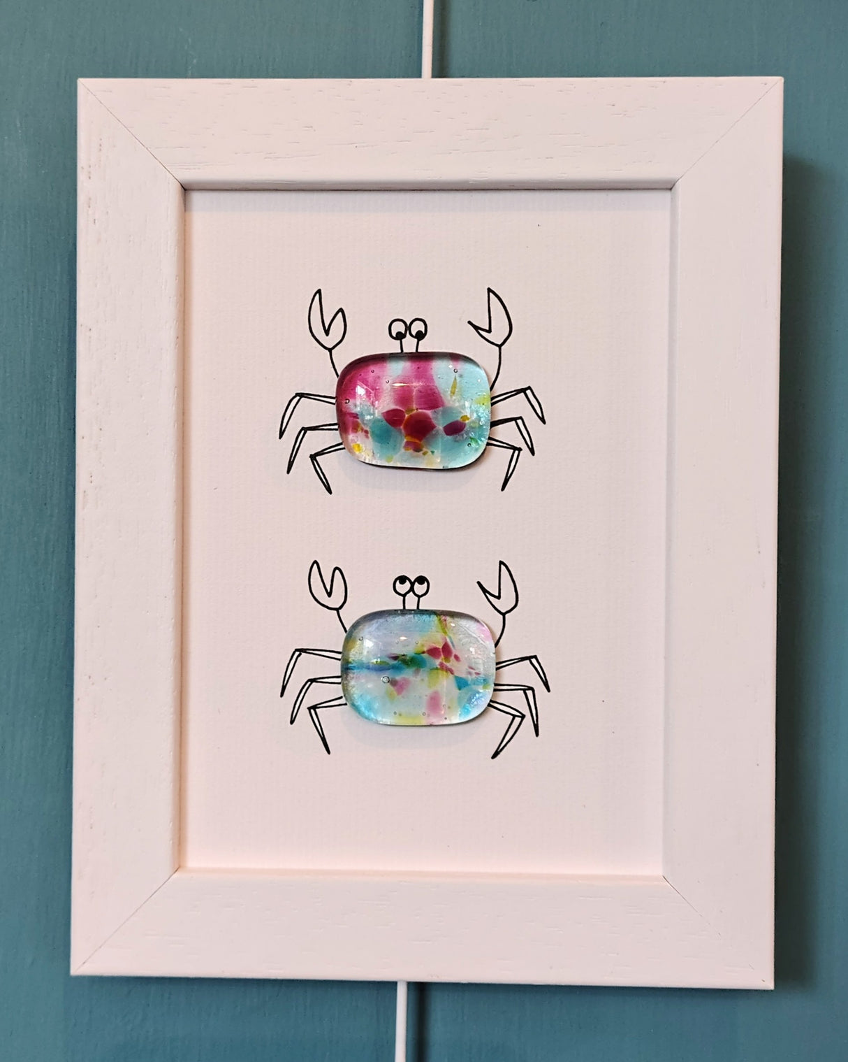 "Nippers" fused glass crabs by Niko Brown