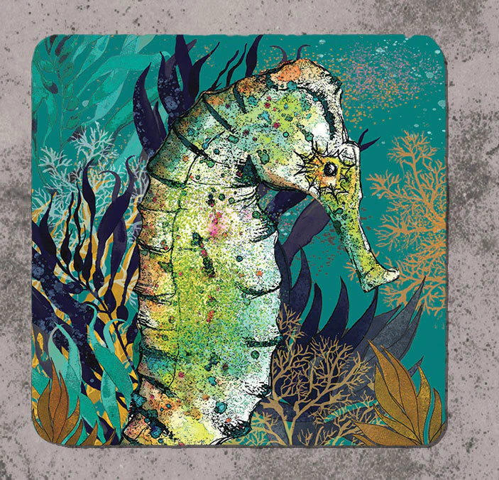 Seahorse coaster