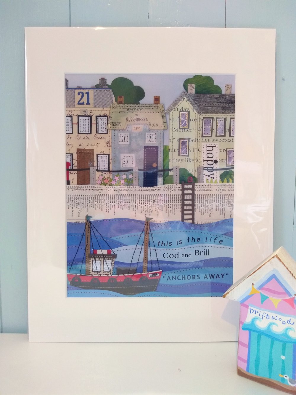 Glee On Sea print by Kim Watkins.