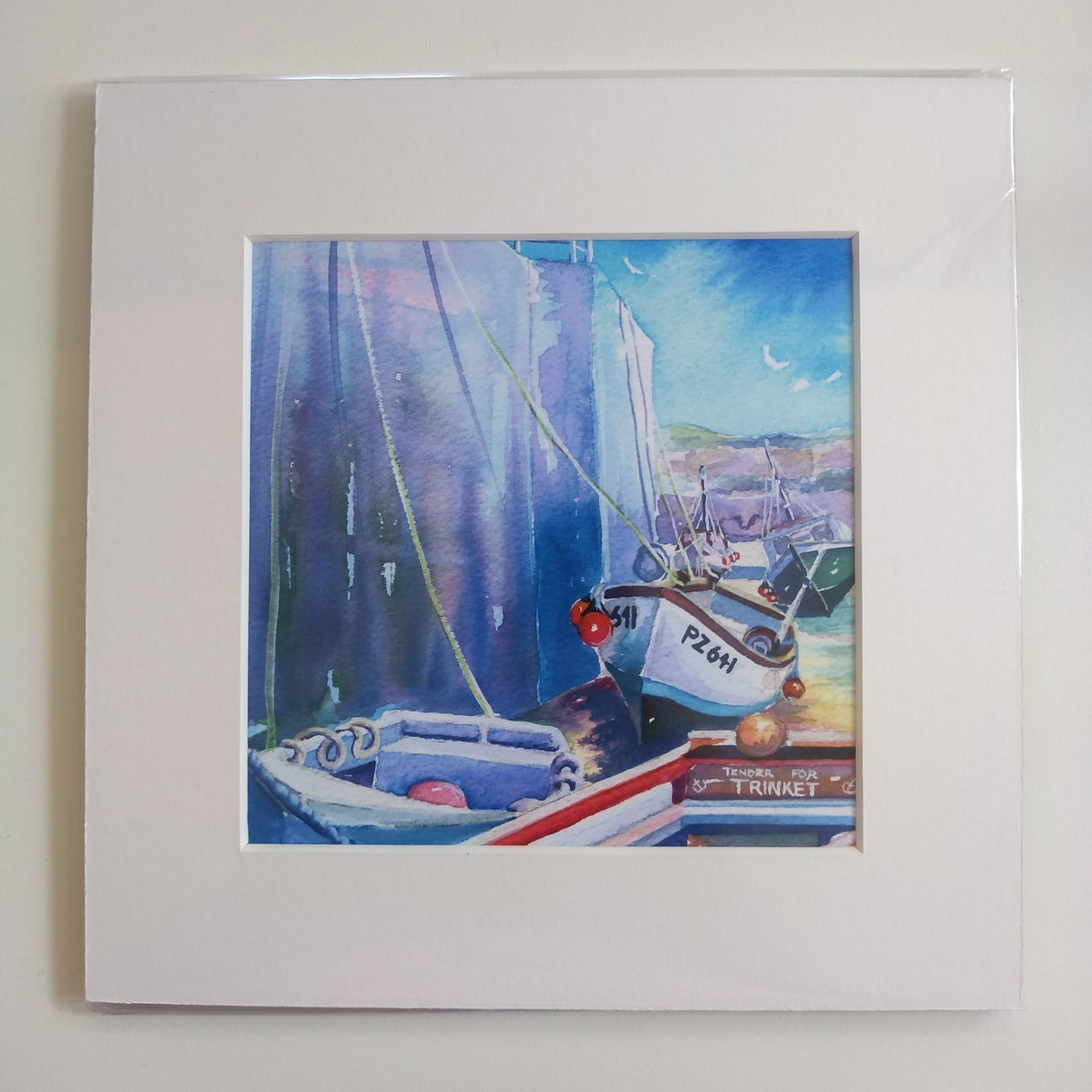 "Tender For Trinket, St. Ives" mini print by Liz Hackney