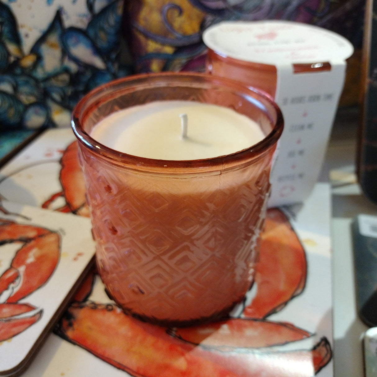 Frankinsence & Shiso recycled glass candle