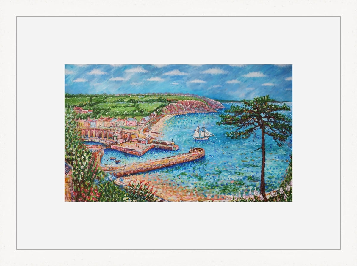 Anny of Charlestown Sets Sail" print by Paul Clark