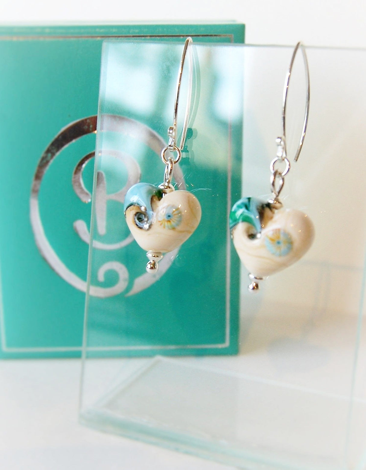 Sand & Sea Heart Earrings