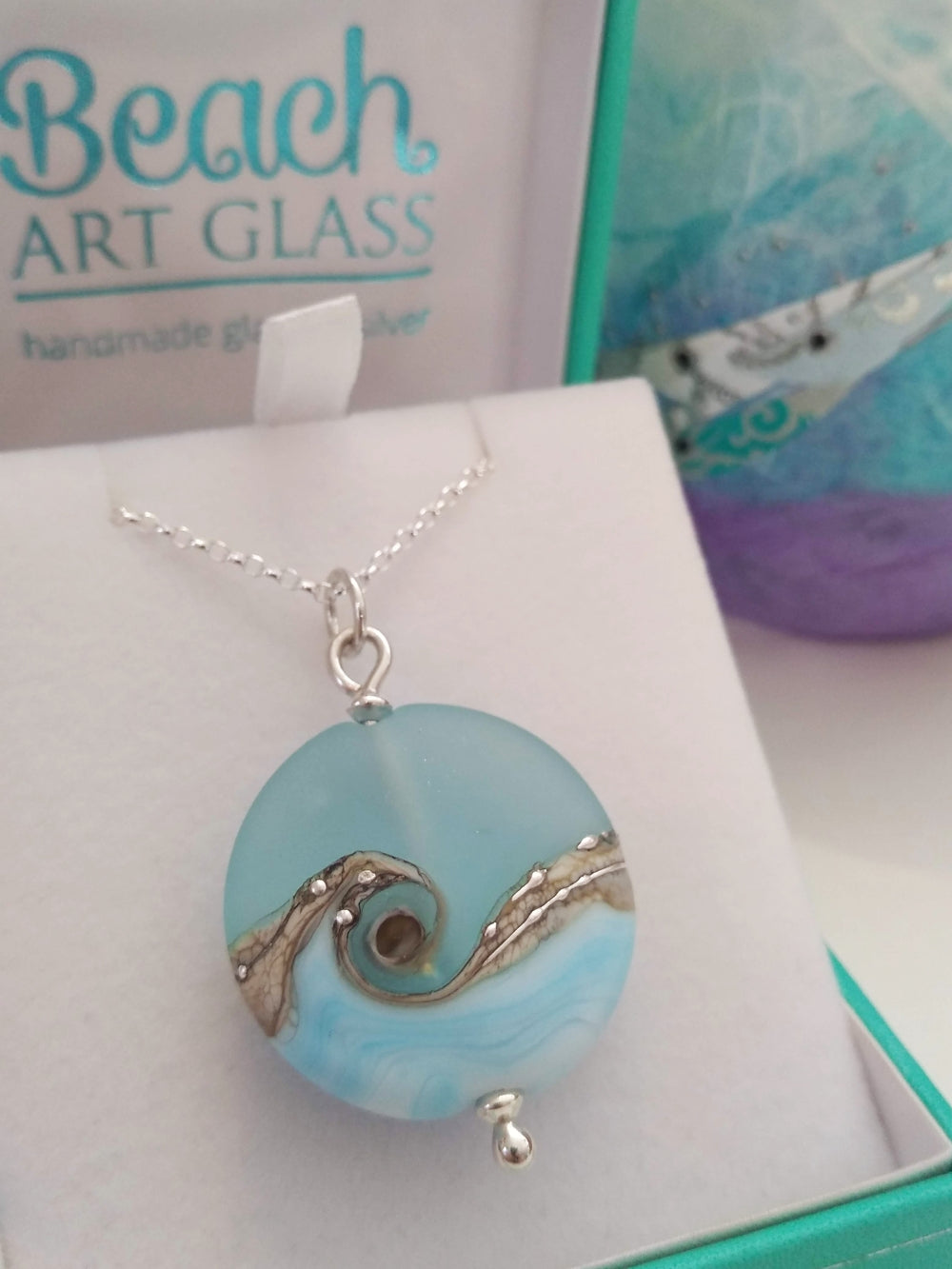 Sea Breeze Lentil pendant
