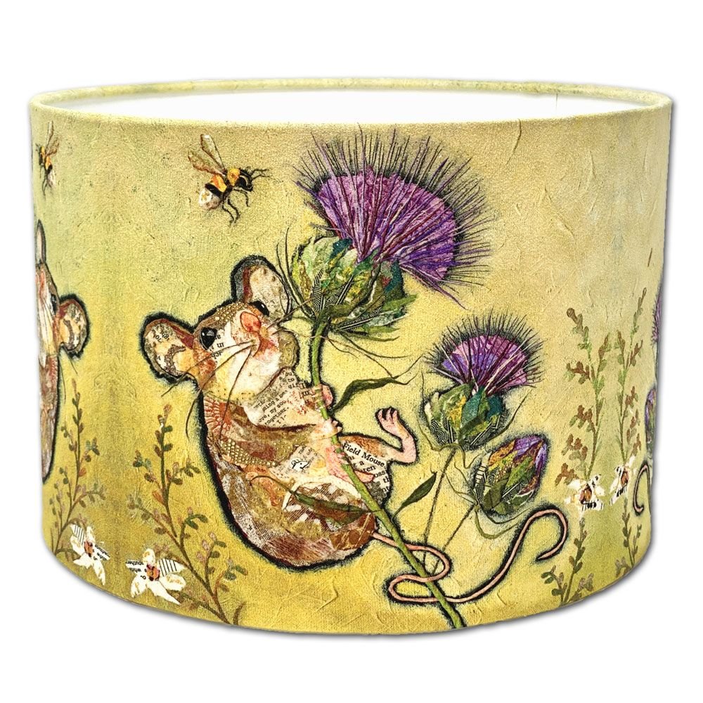 field mouse lampshade by Dawn Maciocia
